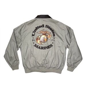 USMC khaki bomber jacket